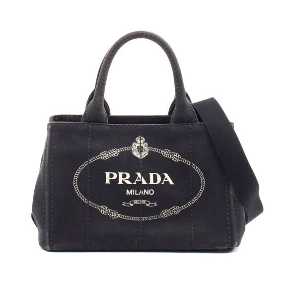 Prada Canapa Canvas Tote Bag - Picture 1 of 6